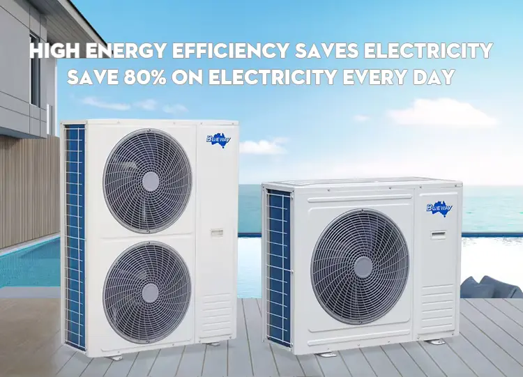 Customized Spa Heating 65kw Electric Heat Pump Inverter Swimming Pool Heater With Warranty 1 Year